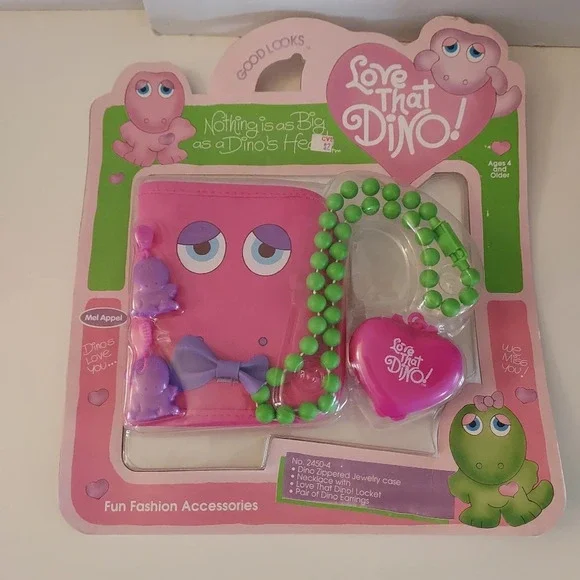 Vintage 1993 Mel Appel Good Looks Love That Dino! Fun Fashion Accessories