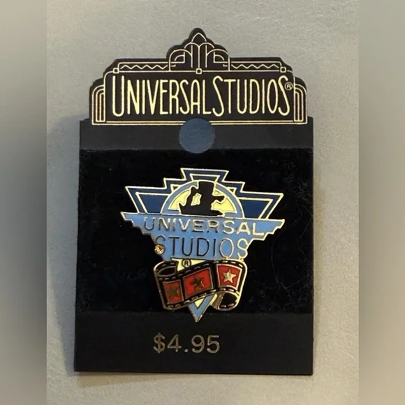 Vintage Universal Studios Movie Reel Film Camera Trading Pin NOS NEW Collector