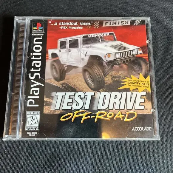 Test Drive off Road (PS1, 1997) Completed With Manual & In Great Condition