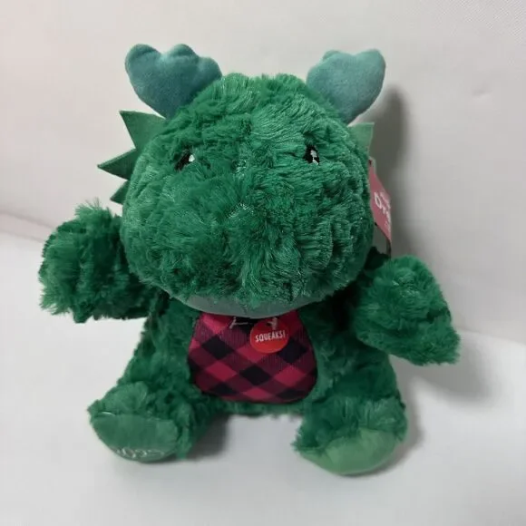 Pestsmart Dog Toy Dream The Dragon Plush Green Squeaks 2023 Cuddle Play Chew