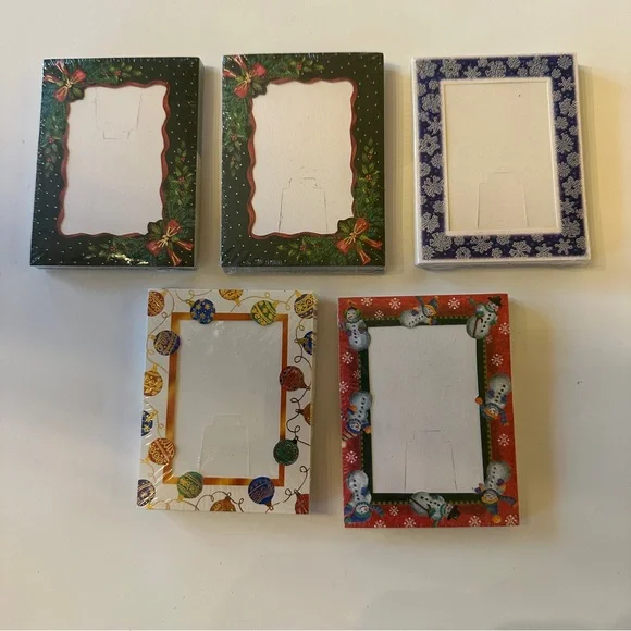 Walgreens Festive Holiday Picture Frame Gift Tags Set of 5 Packs