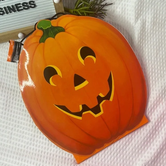 VINTAGE HALLOWEEN PUMPKIN GIFT/TREAT BAG AMERICAN GREETINGS 12”x7”