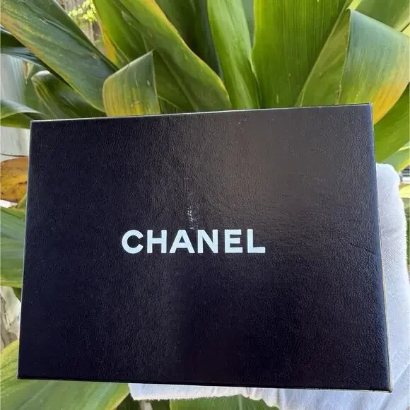 Chanel Empty Black Small Wallet Box 6.5