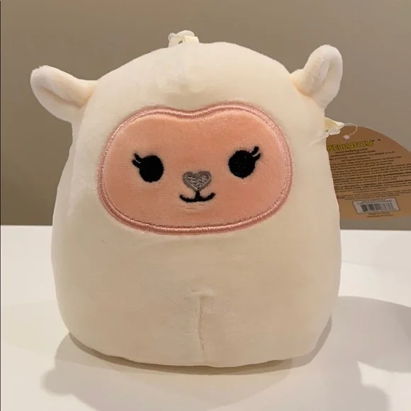 NWT 5” Lily the Lamb Pet Toy Squishmallow with Squeaker