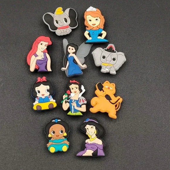 10 Cartoon Shoe Charms‎ Cute Characters Fits Shoes Wristband Accessories New📸👀