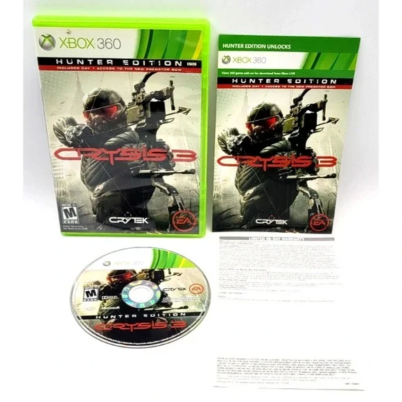 Crysis 3 Hunter Edition (Xbox 360, 2013)‎ CIB COMPLETE IN BOX