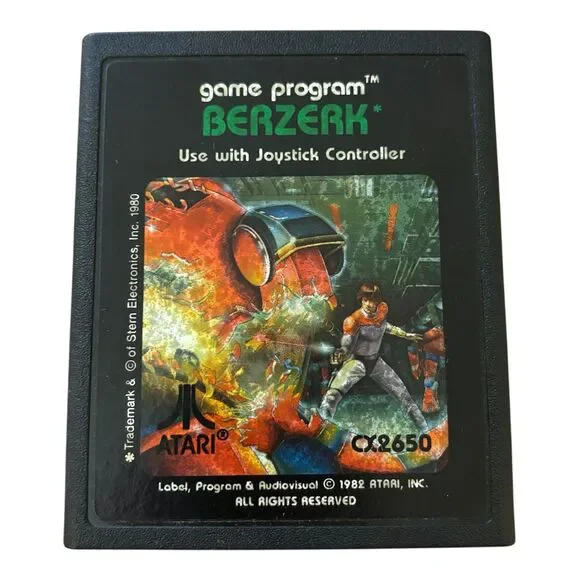 Berzerk - Atari 2600 - Cartridge Only - Tested & Works