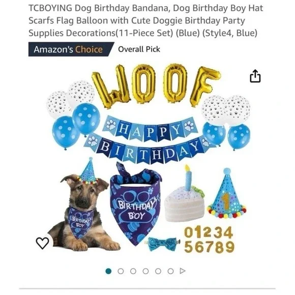 New dog woof party 11 piece set!