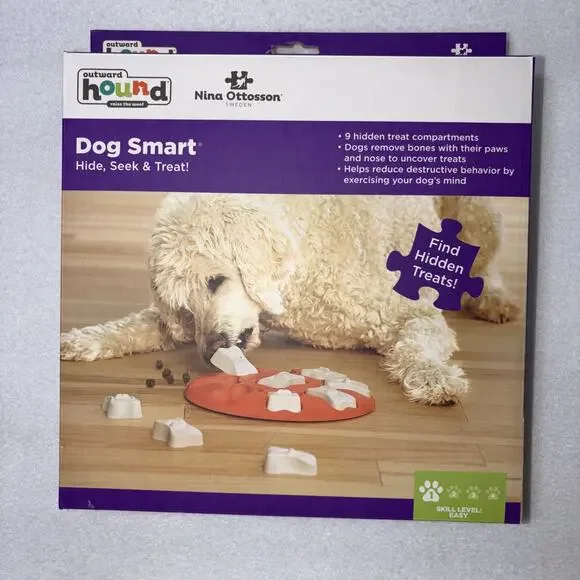 Outward Hound Dog Smart Puzzle Level 1 Interactive Puzzle Game Hide Seek & Treat