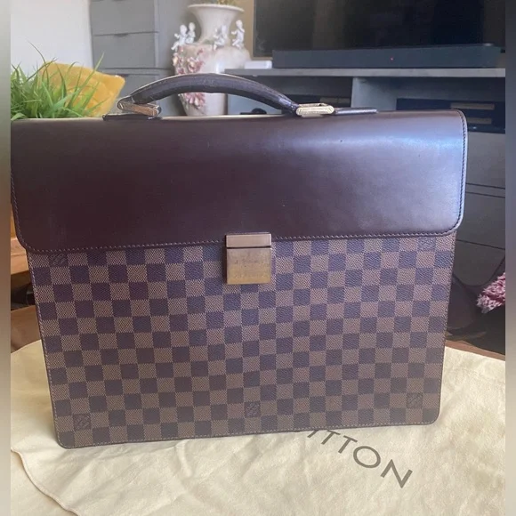 LV Damier Ebene Altona PM Briefcase