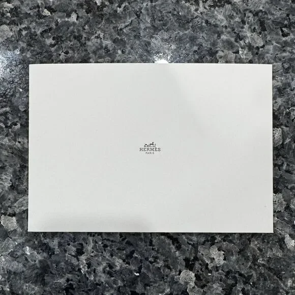 Hermes Paris Booklet Receipt Holder Envelope New Authentic 2026