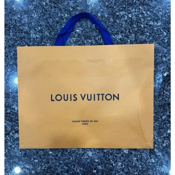Louis Vuitton LV Authentic Orange Shopping Gift *Empty Bag* 23x18x10