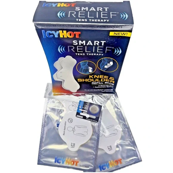 Icy Hot Smart Relief TENS Knee Shoulder Refill Pads 2 Electrodes NOS Discontinue