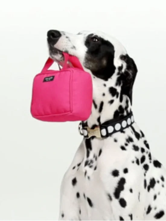 Kate Spade pink handbag dog toy NEW
