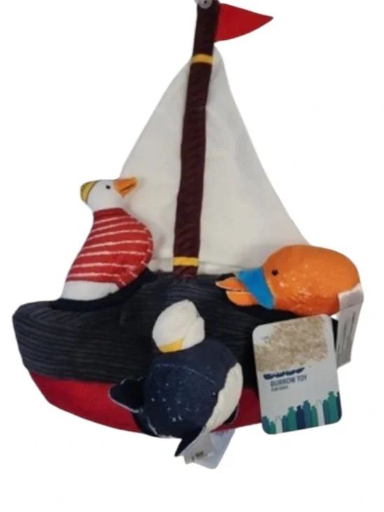 Started As A Bottle Sailboat Burrow Plush Toy