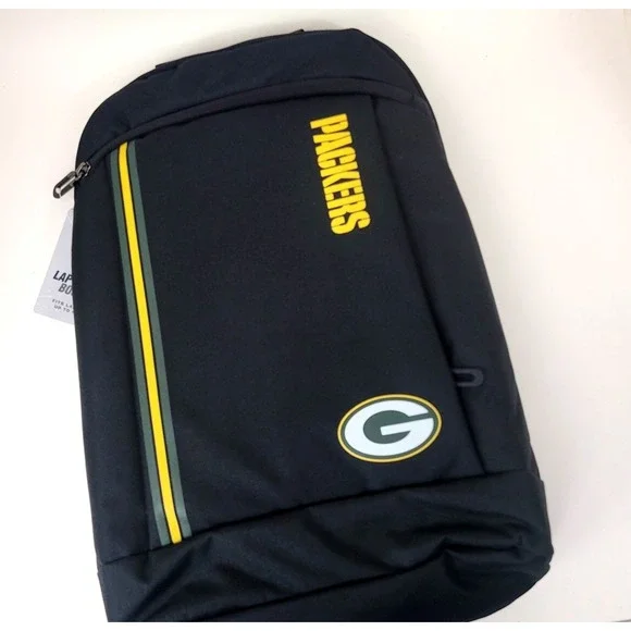 Green Bay Packers 14 Inch Black Laptop‎ Bag by SOAR - New