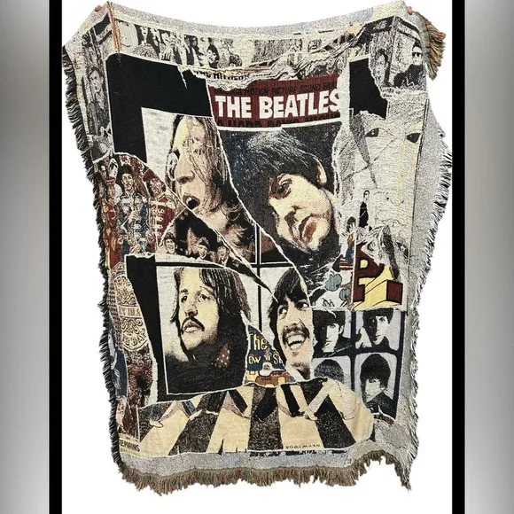The Beatles’ Compilation Album Anthology 3 Woven Blanket 53x65”