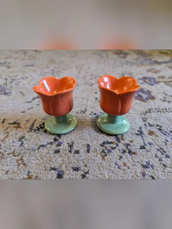 Target Bullseye Easter 2024 Ceramic Tulip Egg Holder Orange