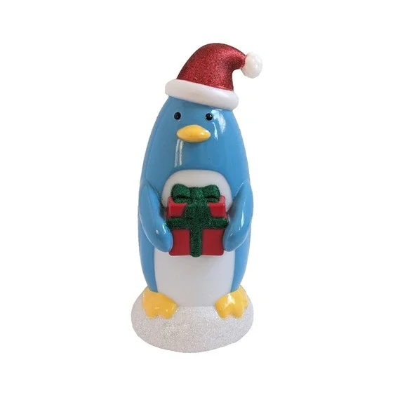 Target Christmas Penguin Blow Mold Style Light Up Tabletop‎ Decoration Blue 13