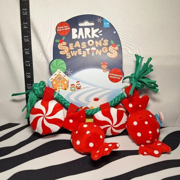 NWT Bark PupperMint Sweeties Dog Toy S-M