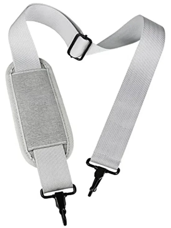 Grey Adjustable Shoulder Strap Replacement Laptop Bag Briefcase Messenger 55