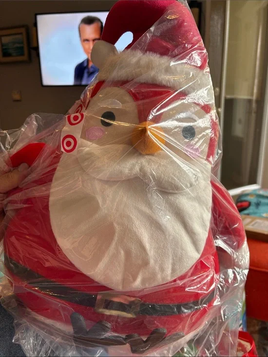 Target Red and White Plush Santa Doll