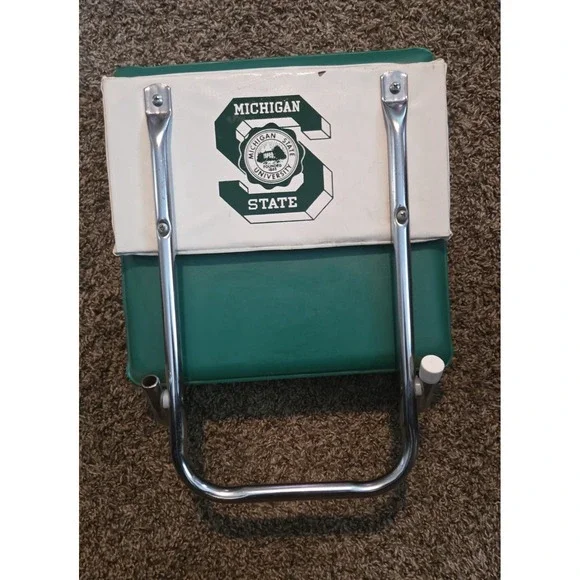 Vintage Michigan‎ State Stadium Seat Chair Portable Folding Bleacher Cushion