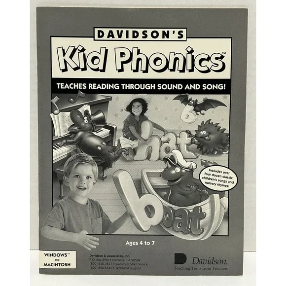 Davidson's Kid Keys The‎ Magical Typing Tutor Software Manual Vtg Macintosh 1995