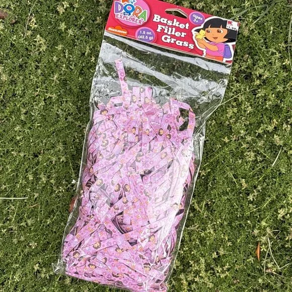 Dora The Explorer Easter Birthday Basket Filler Grass Nickelodeon Boots Printed