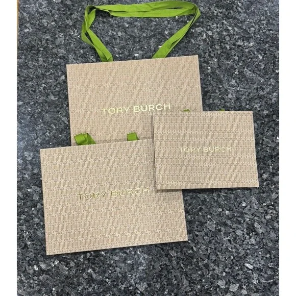 3 TORY BURCH 2026 Shopping Bag Authentic Empty Gift Bag 16X12X6