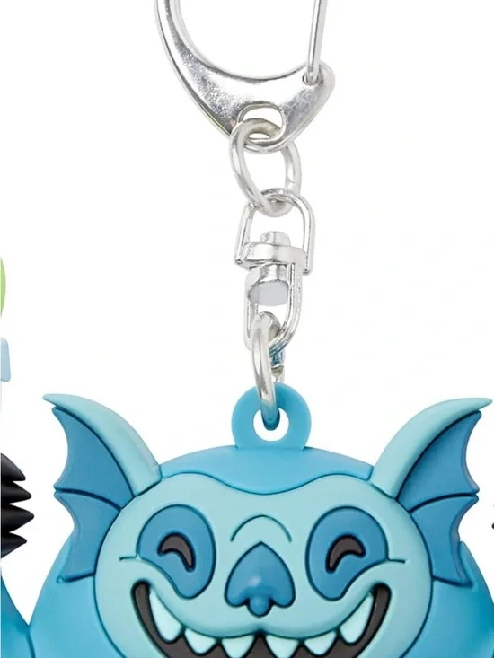Disney Light Blue & Teal Haunted mansion Silicone Keychain with Metal Clip💜🩵💜