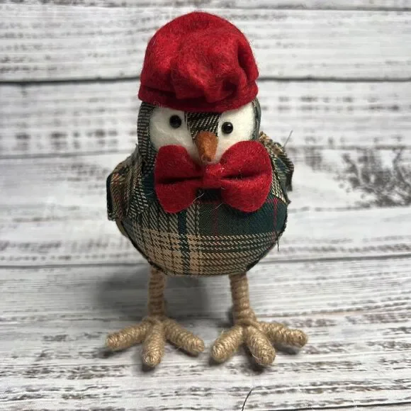 Target 2015 Wondershop Green Plaid Bird Red Beret Bowtie Spritz Winter Christmas