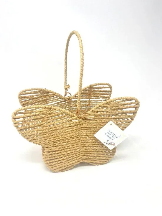 Target Novelty Woven Butterfly Shaped Basket With Handle Decor Easter