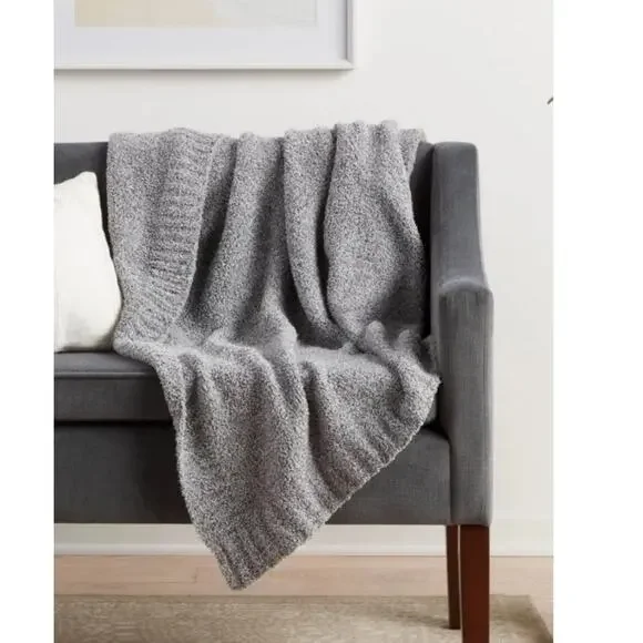 Threshold Heather Gray Super Soft Throw 50