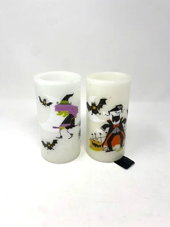 Vintage 2 Target Halloween Faux Candles 6