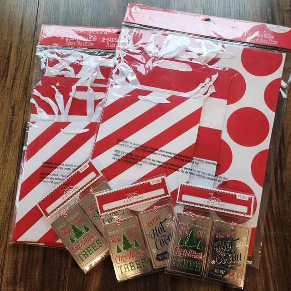 Holiday Gift Bags And Tags