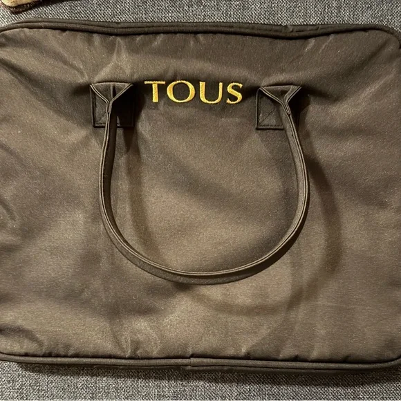 TOUS Black Nylon Large Laptop Tote Bag BRAND NEW IN MANUFACTURER WRAPPING