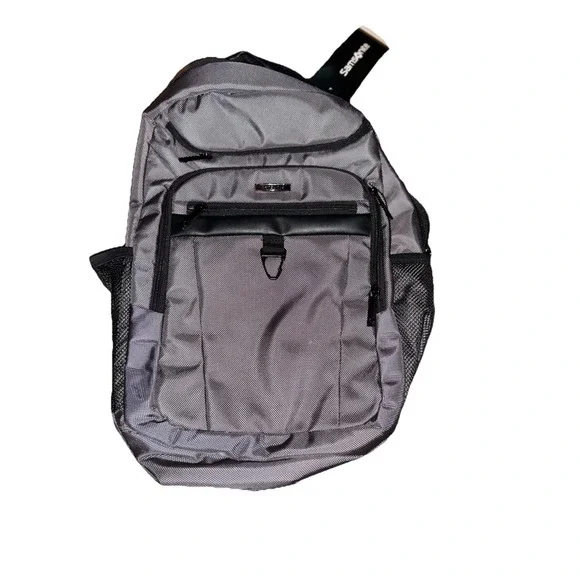 Samsonite Nyrion Classic Backpack Work/Travel Laptop Charcoal 155615-1174 NWT