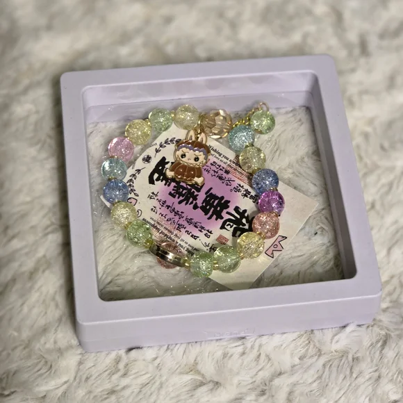 FASHION Labubu Kids/Womens Colorful Stretch Beaded Bracelet NWT