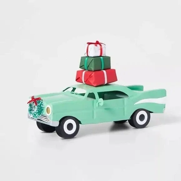 Target Wondershop Medium Metal Car‎ Presents Decorative Holiday Christmas NEW