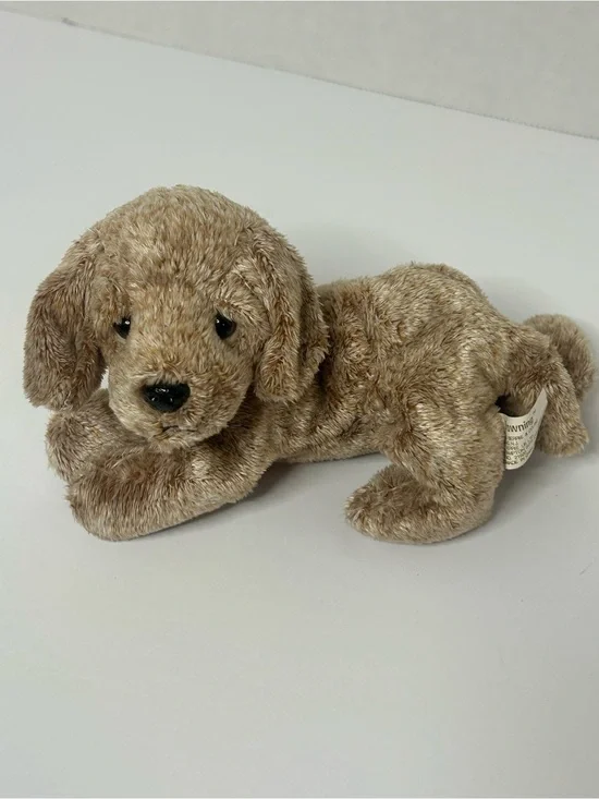 Russ Browning Pets Light Brown Puppy Dog 7” Plush Stuffed Animal Vintage Good p