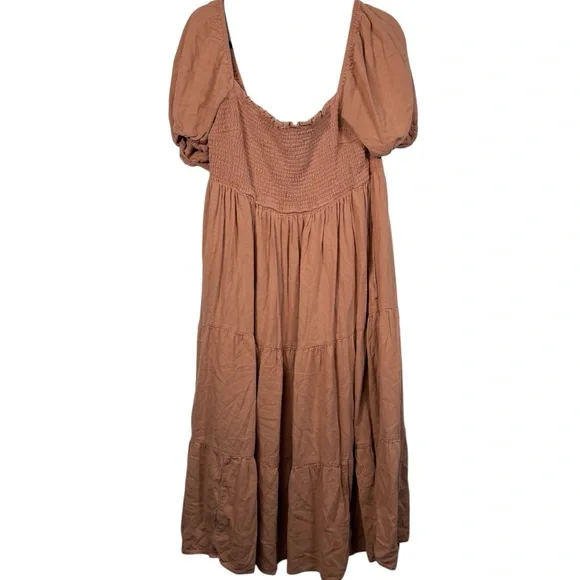 Abercrombie Fitch Womens Plus XXLP Peasant Off Shoulder Full Length Flowy Dress