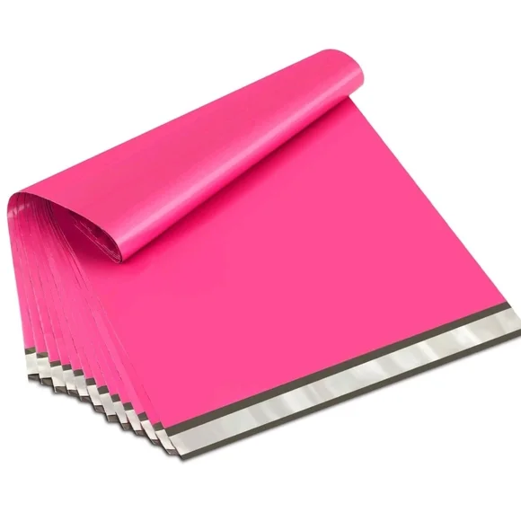 12 Hot Pink Poly Mailer Bags. 24x24