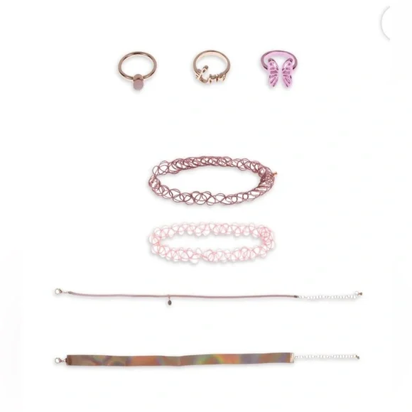 🔴 3/$12 Wonder Nation Girl’s Ring and Choker Set! NEW!‎
