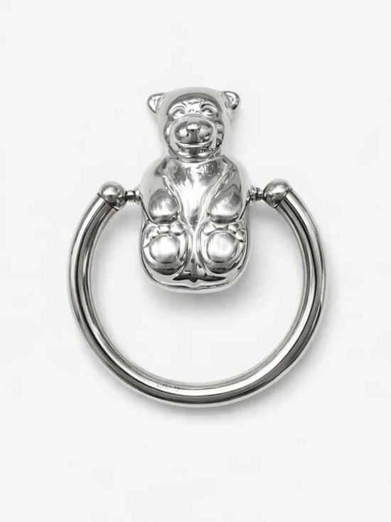 Tiffany & Co. Sterling Silver Tumbling Bear Spinner Baby Rattle