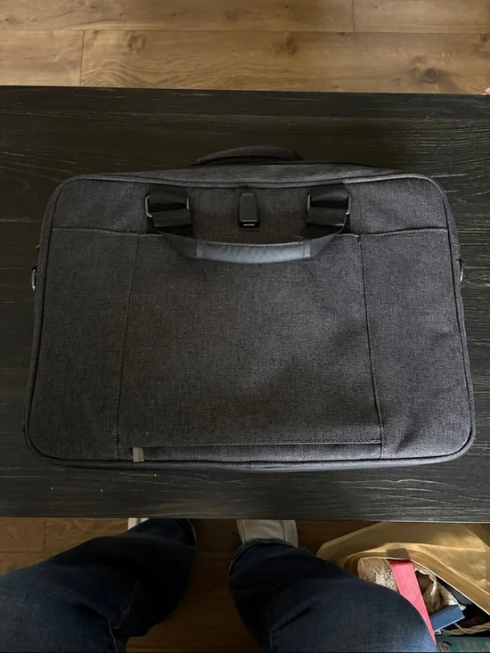 HP Men's Gray Laptop Briefcase - Professional Commuter Bag