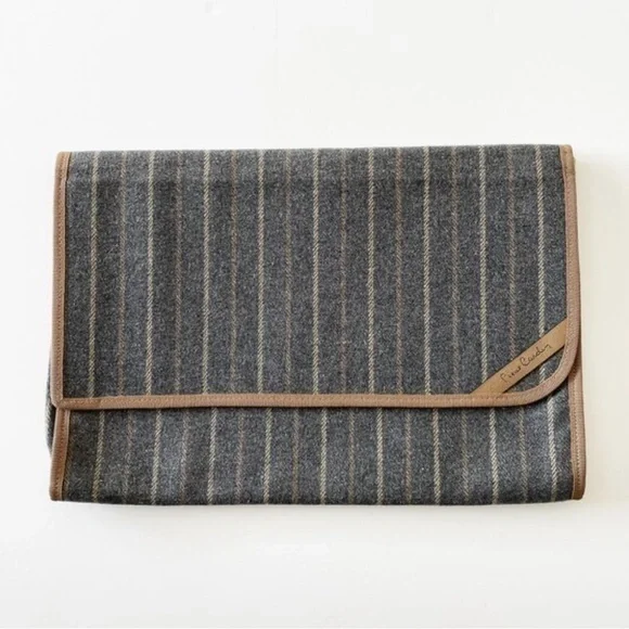 Pierre Cardin Laptop Cover Portfolio Travel Professional Business Classic EUC