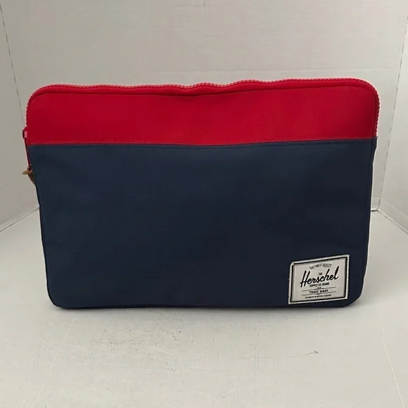 Herschel Supply Company Red and Navy Laptop Bag