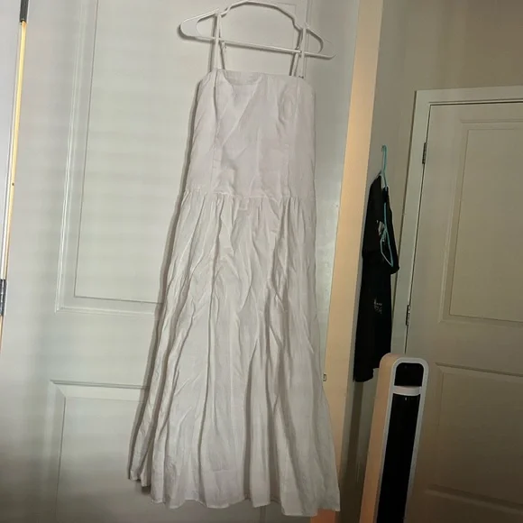 Abercrombie White Linen Summer Dress
