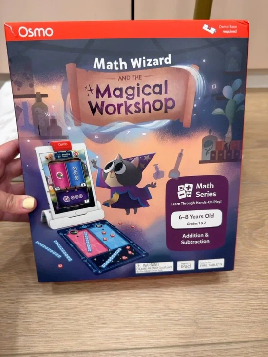 Osmo Math Wizard and the Magical Workshop - Purple Educational Tablet Game